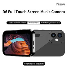 4K CCD Digital Camera 64MP Digital Video Camera with 3 Lens 3 Inch Touch Panel 16X Digital Zoom Built-in Flash Color Black product